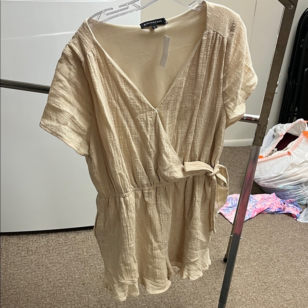 Linen women’s romper
